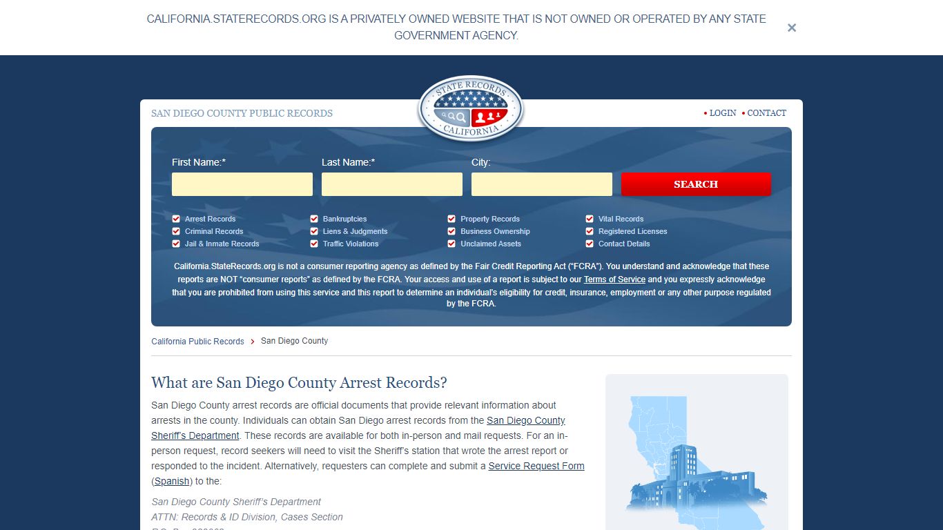 SAN DIEGO COUNTY PUBLIC RECORDS - StateRecords.org